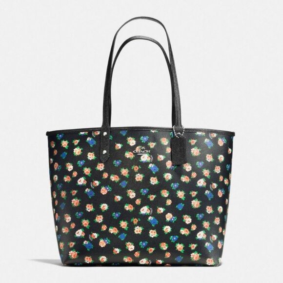 Coach Reversible City Tote in Tea Rose Floral - NWT (New)